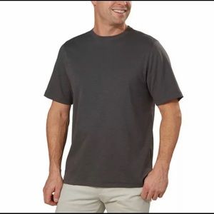 Kirkland Signature Men's Slub Cotton Tee Shirt, Grey